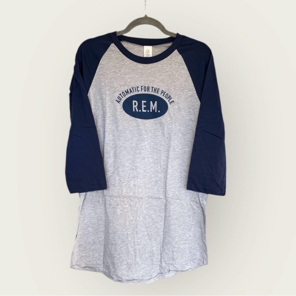 R.E.M. “Automatic for the People” Raglan Quarter Sleeve Band Tee NWT XL - Picture 2 of 6